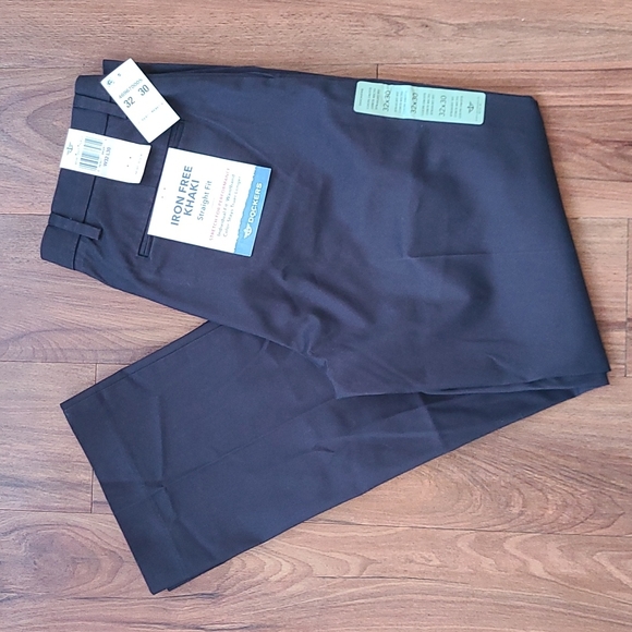 Dockers Iron Free Straight navy khakis - Picture 1 of 4